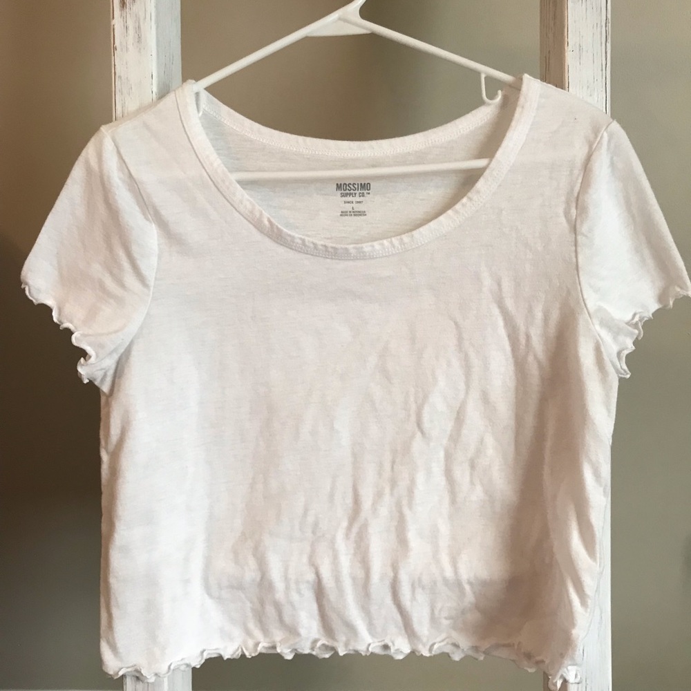 White crop top